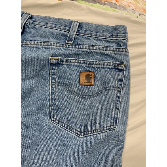 Vintage Carhartt Relaxed Fit Blue Jeans 40x32 B460‎ Workwear Denim USA Made - Picture 5 of 9